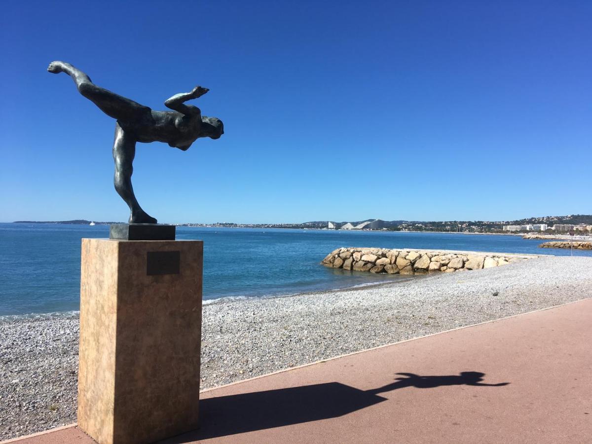 Studio F1 Vue Mer A 30M Des Plages Cagnes-sur-Mer Exterior photo